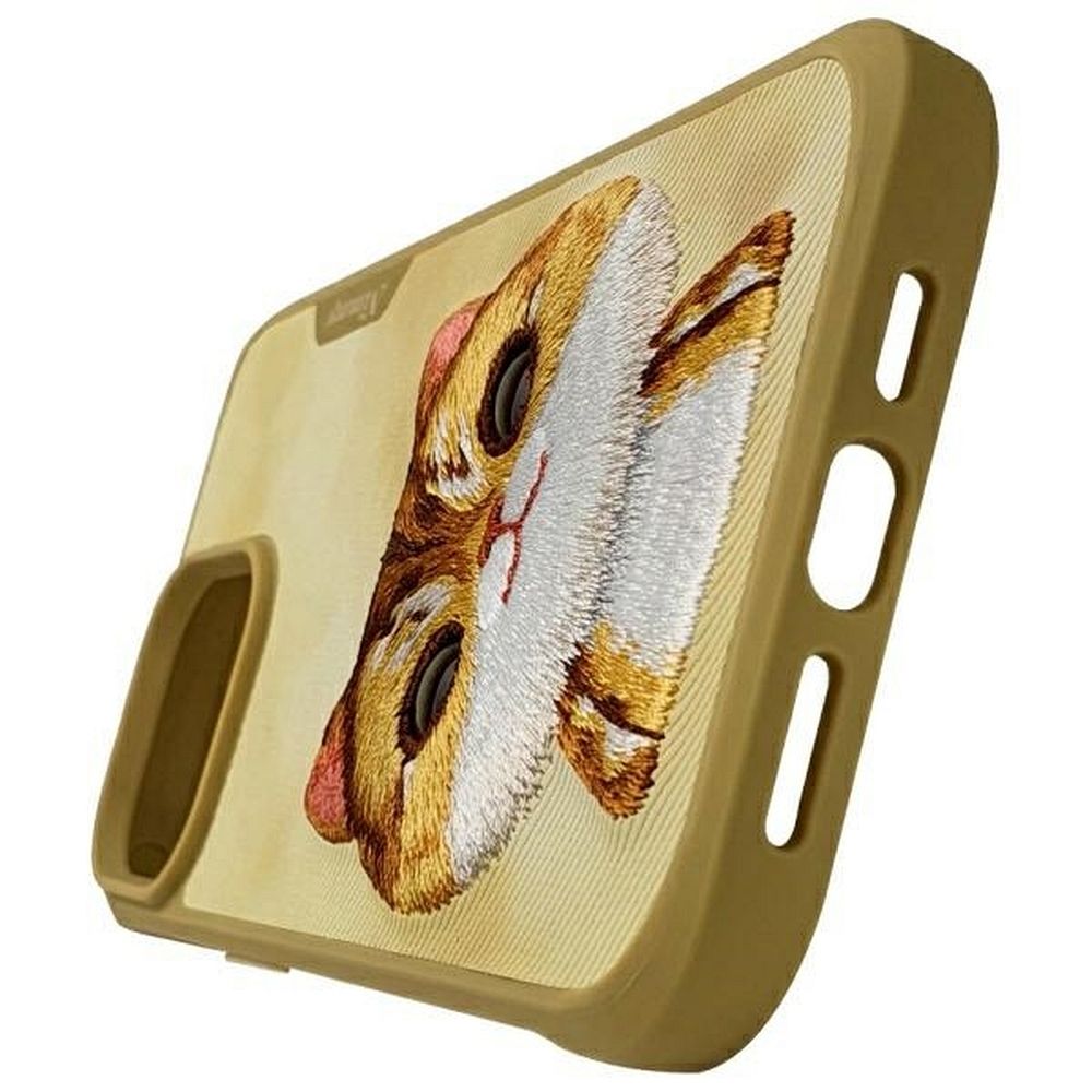 Zadní kryt NIMMY case BIG EYED PET 2.0 Cat Pro Apple iPhone 16 Pro Max, khaki