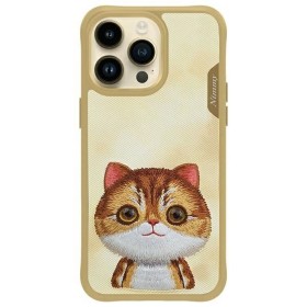 Zadný kryt NIMMY case BIG EYED PET 2.0 Cat Pre Apple iPhone 16 Pro Max, khaki