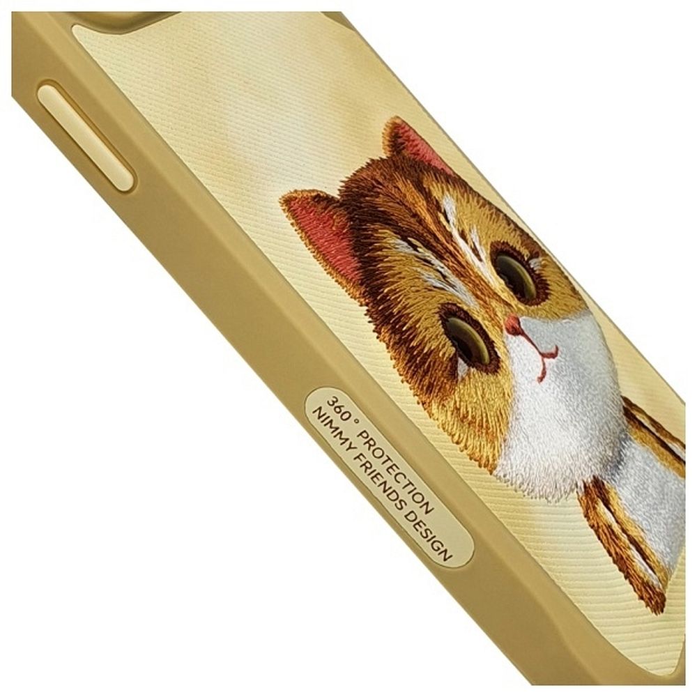 Zadní kryt NIMMY case BIG EYED PET 2.0 Cat Pro Apple iPhone 16 Pro Max, khaki