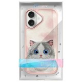 NIMMY case BIG EYED PET 2.0 Cat for IPHONE 16 pink