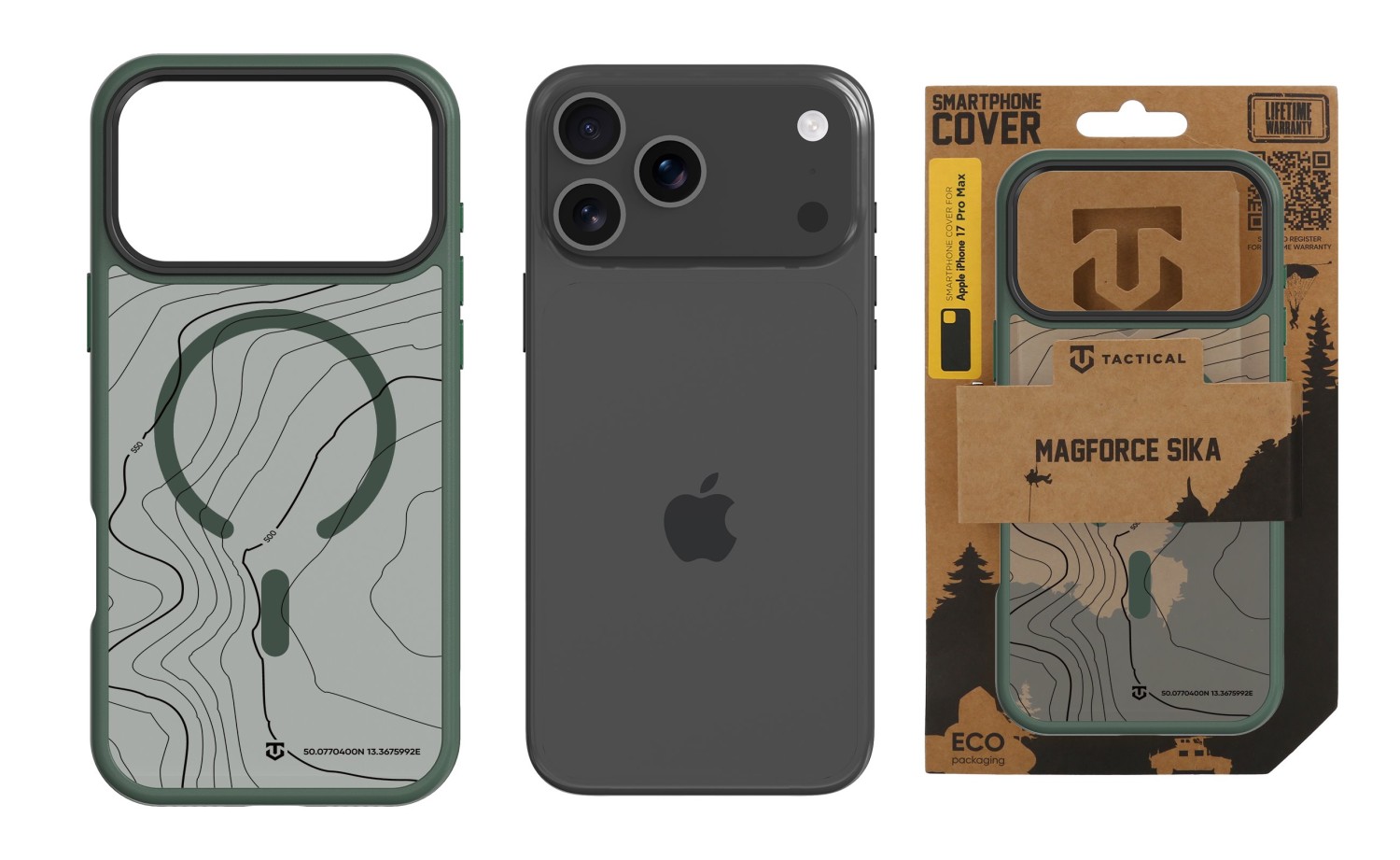 Tactical MagForce Hyperstealth Sika Kryt pro iPhone 17 Pro Max Forest Green