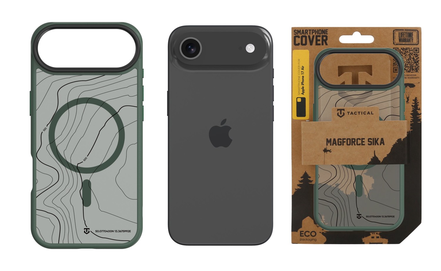 Tactical MagForce Hyperstealth Sika Kryt pro iPhone 17 Air Forest Green