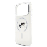 Karl Lagerfeld IML K&CH Heads Metal Frame MagSafe Zadní Kryt pro iPhone 17 Pro Transparent
