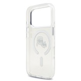 Karl Lagerfeld IML K&CH Heads Metal Frame MagSafe Zadní Kryt pro iPhone 17 Pro Transparent