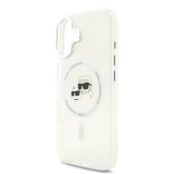 Karl Lagerfeld IML K&CH Heads Metal Frame MagSafe Zadní Kryt pro iPhone 17 Transparent