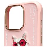 NIMMY case GLASSES COOL CAT for IPHONE 16 Pro Max pink