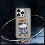 NIMMY case GLASSES COOL CAT for IPHONE 16 Pro Max gray