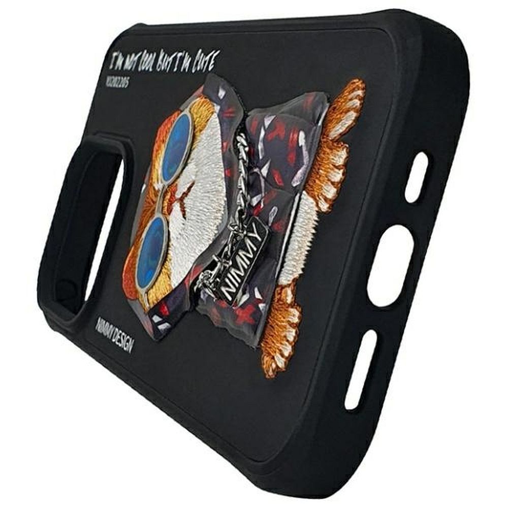 NIMMY case GLASSES COOL CAT for IPHONE 15 Pro Max black