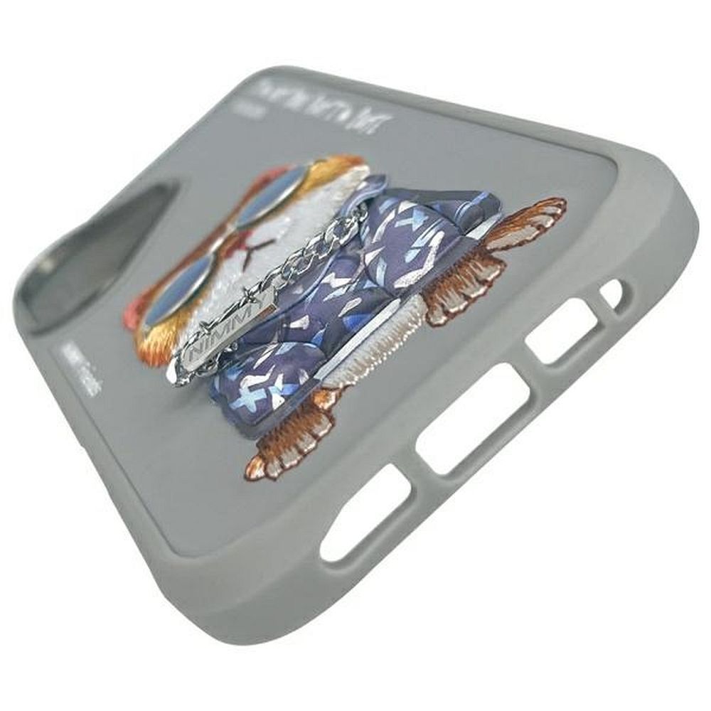 NIMMY case GLASSES COOL CAT for IPHONE 16 gray