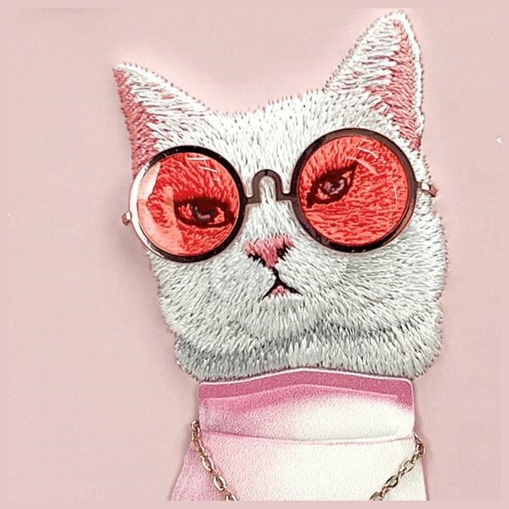 NIMMY case GLASSES COOL CAT for IPHONE 16 pink