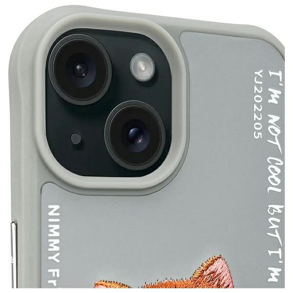 NIMMY case GLASSES COOL CAT for IPHONE 15 gray