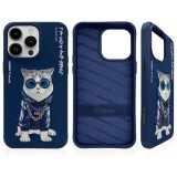 NIMMY case GLASSES COOL CAT for IPHONE 15 Pro Max blue