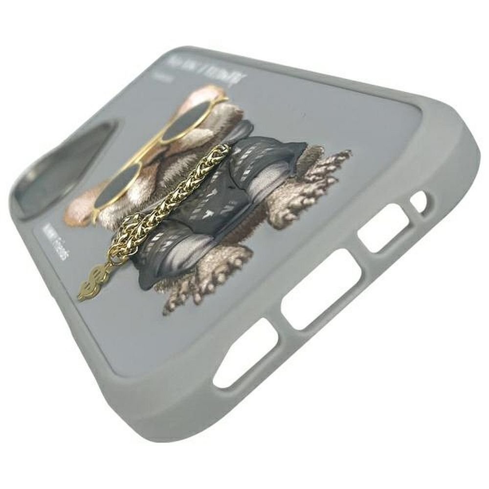 NIMMY case GLASSES COOL DOG for IPHONE 16 gray