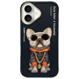 Zadný kryt NIMMY case GLASSES COOL DOG pre Apple iPhone 16, čierna