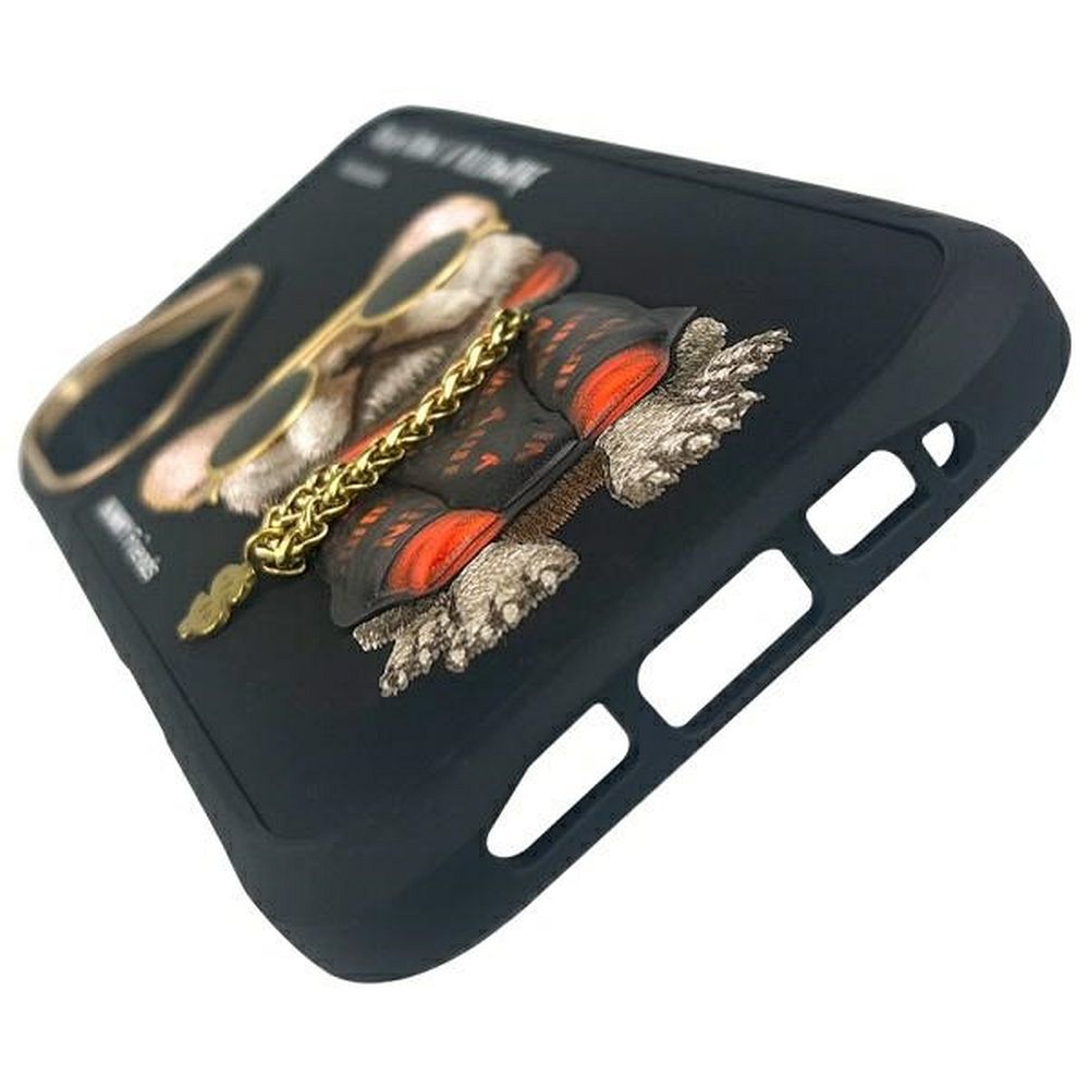 NIMMY case GLASSES COOL DOG for IPHONE 16 black