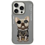 NIMMY case GLASSES COOL DOG for IPHONE 16 Pro gray
