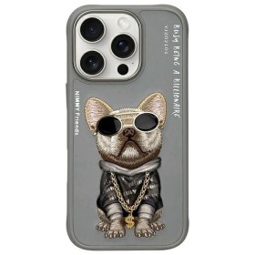 Zadný kryt NIMMY case GLASSES COOL DOG pre Apple iPhone 16 Pro, šedá