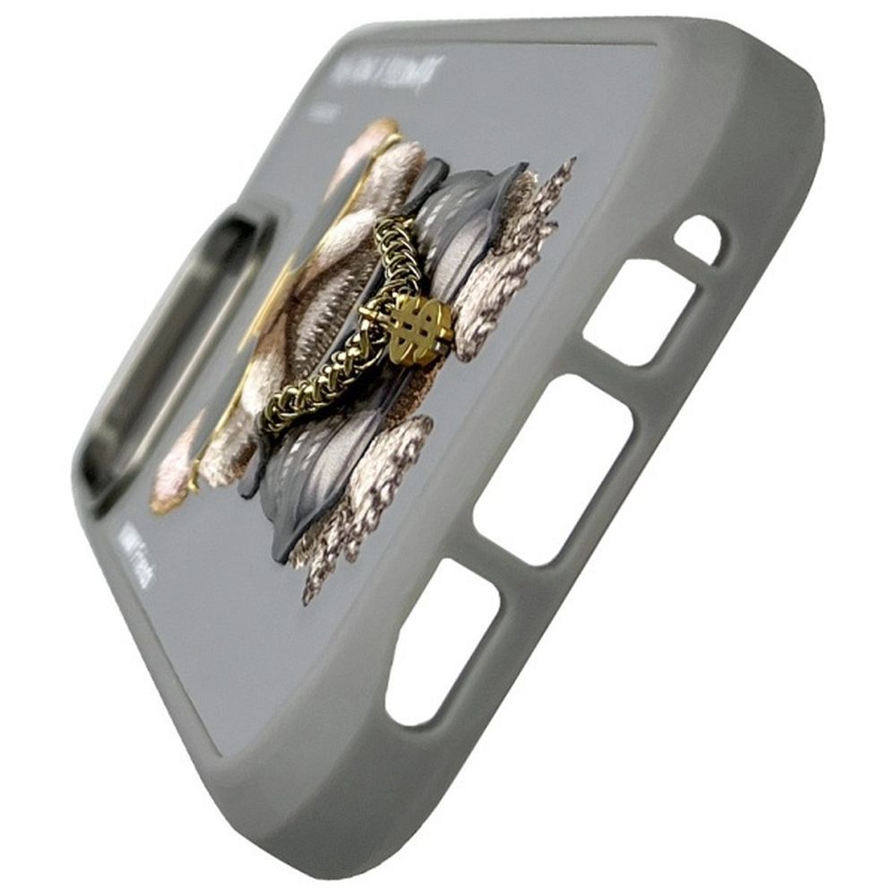 NIMMY case GLASSES COOL DOG for IPHONE 16 Pro gray