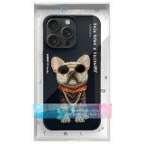 NIMMY case GLASSES COOL DOG for IPHONE 15 Pro Max black