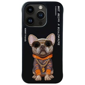 Zadný kryt NIMMY case GLASSES COOL DOG pre Apple iPhone 15 Pro Max, čierna