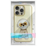 NIMMY case GLASSES COOL DOG for IPHONE 15 Pro khaki