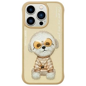 Zadný kryt NIMMY case GLASSES COOL DOG pre Apple iPhone 15 Pro, khaki