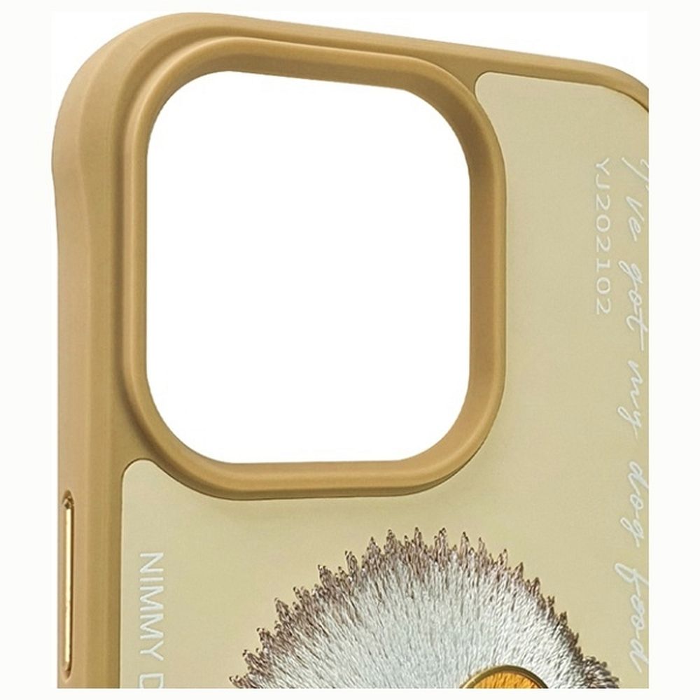 NIMMY case GLASSES COOL DOG for IPHONE 15 Pro khaki