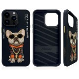 NIMMY case GLASSES COOL DOG for IPHONE 15 Pro black