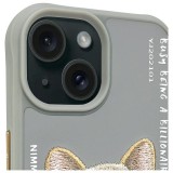 NIMMY case GLASSES COOL DOG for IPHONE 15 gray