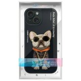 NIMMY case GLASSES COOL DOG for IPHONE 15 black