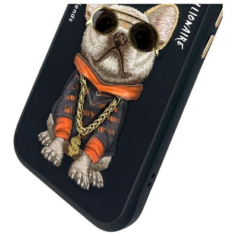 NIMMY case GLASSES COOL DOG for IPHONE 15 black