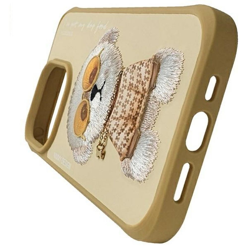 NIMMY case GLASSES COOL DOG for IPHONE 15 Pro Max khaki