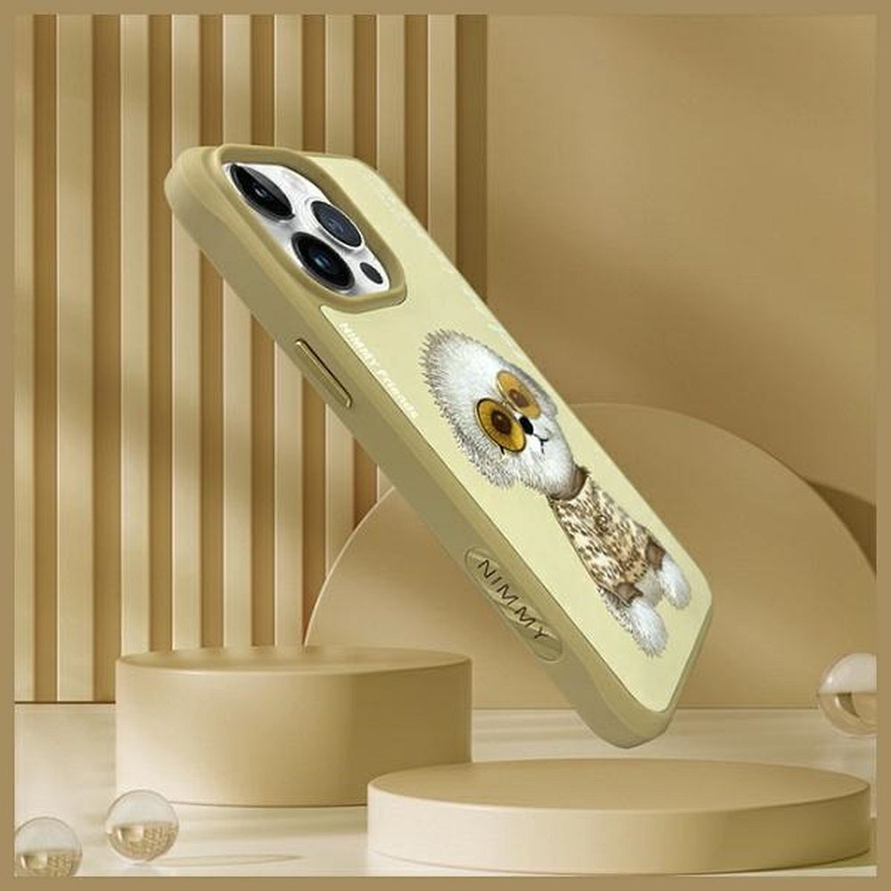 NIMMY case GLASSES COOL DOG for IPHONE 15 Pro Max khaki