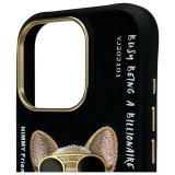 NIMMY case GLASSES COOL DOG for IPHONE 16 Pro black