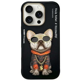 Zadný kryt NIMMY case GLASSES COOL DOG pre Apple iPhone 16 Pro, čierna