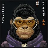 Zadní kryt NIMMY case COOL&CUTE 2.0 Monkey pro Apple iPhone 16 Pro Max, černá