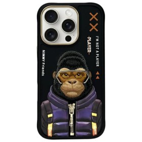 Zadný kryt NIMMY case COOL&amp;CUTE 2.0 Monkey pre Apple iPhone 16, čierna
