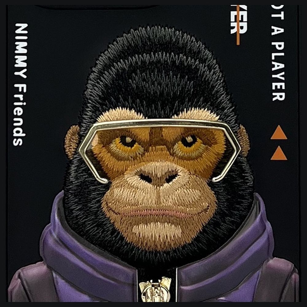 Zadní kryt NIMMY case COOL&CUTE 2.0 Monkey pro Apple iPhone 16, černá