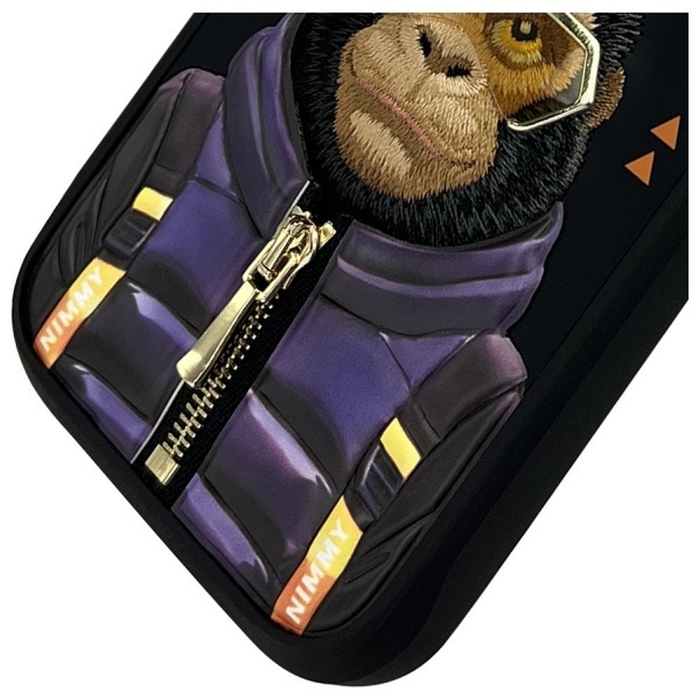 Zadní kryt NIMMY case COOL&CUTE 2.0 Monkey pro Apple iPhone 16 Pro, černá