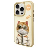 NIMMY case COOL&CUTE 2.0 Cat for IPHONE 15 Pro Max khaki