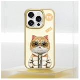 Zadní kryt NIMMY case COOL&CUTE 2.0 Cat pro Apple iPhone 16 Pro, khaki