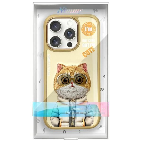 NIMMY case COOL&CUTE 2.0 Cat for IPHONE 16 Pro khaki