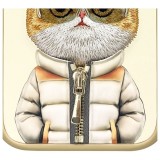 Zadní kryt NIMMY case COOL&CUTE 2.0 Cat pro Apple iPhone 15, khaki