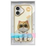 NIMMY case COOL&CUTE 2.0 Cat for IPHONE 16 khaki