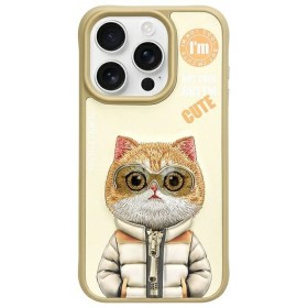 Zadný kryt NIMMY case COOL&amp;CUTE 2.0 Cat pre Apple iPhone 16, khaki