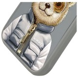 Zadní kryt NIMMY case COOL&CUTE 2.0 Bear pro Apple iPhone 15 Pro Max, šedá