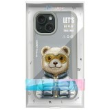 NIMMY case COOL&CUTE 2.0 Bear for IPHONE 15 gray