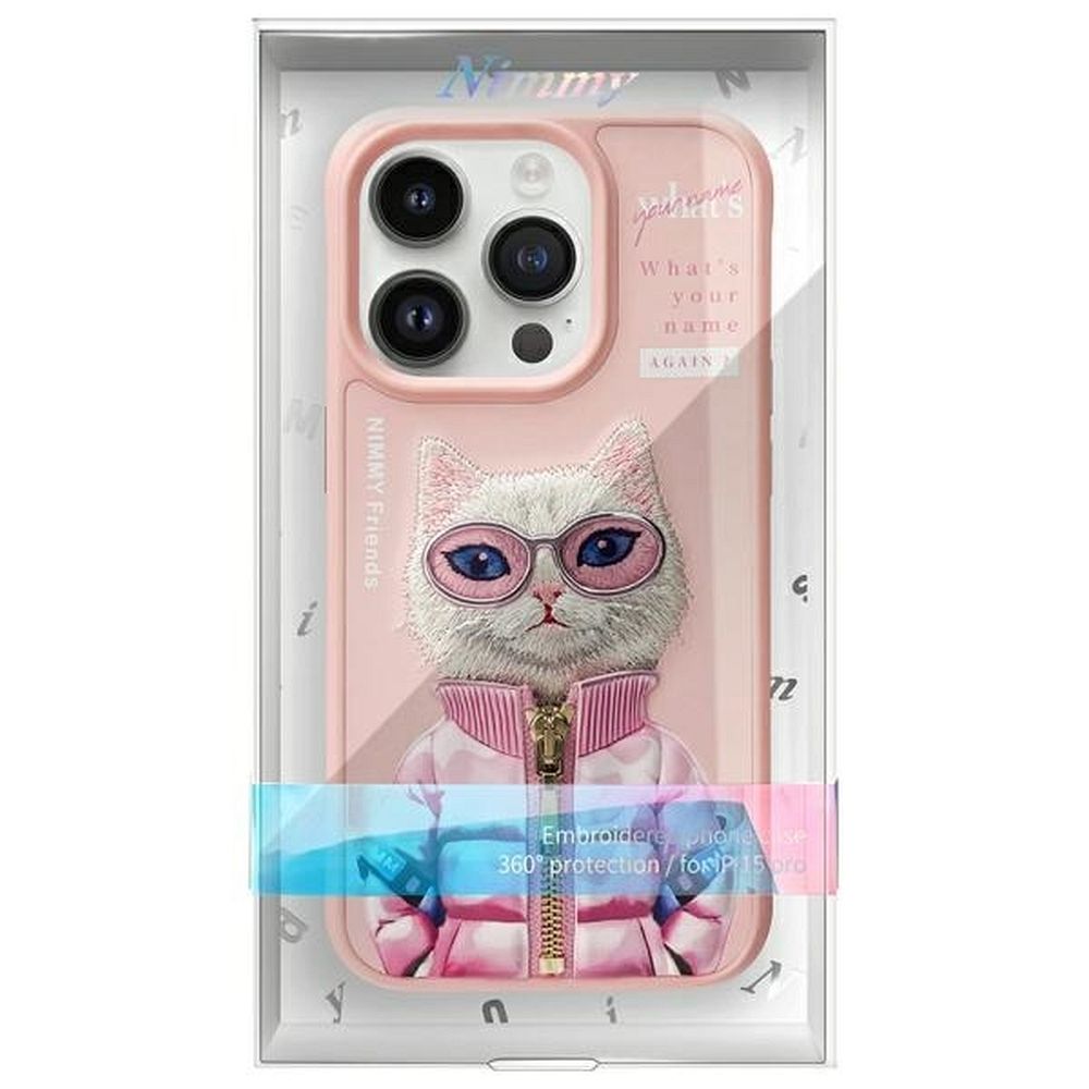 NIMMY case COOL&CUTE 2.0 Cat for IPHONE 15 Pro pink