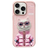 Zadní kryt NIMMY case COOL&CUTE 2.0 Cat pro Apple iPhone 15, růžová
