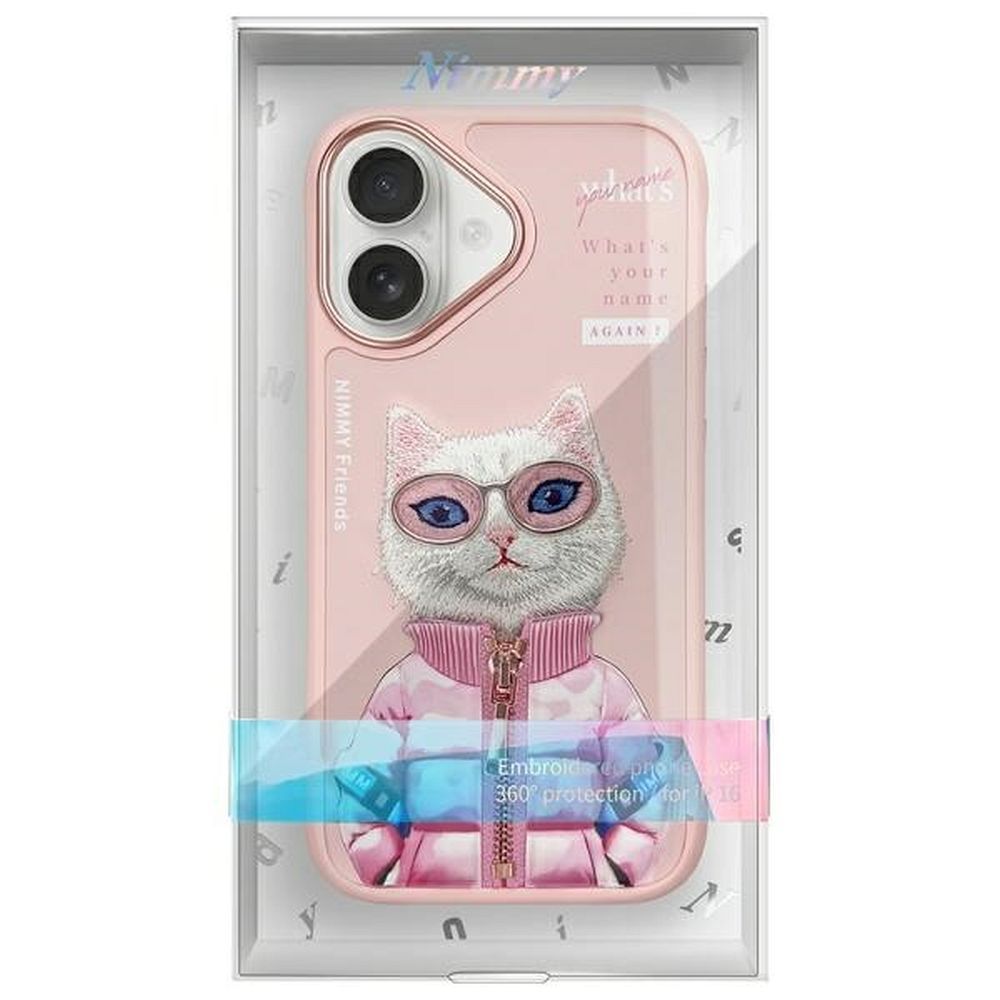 NIMMY case COOL&CUTE 2.0 Cat for IPHONE 16 pink